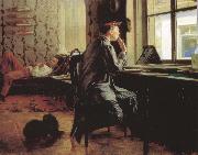 Ilya Repin Prepare of Exam oil on canvas
